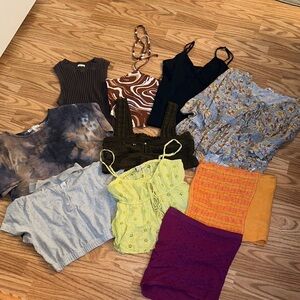 Women's Apparel Collection - Gray, Yellow, Brown